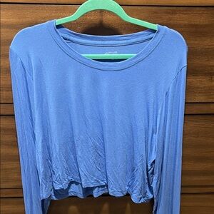 Aerie Soft Blue Long Sleeve Tee